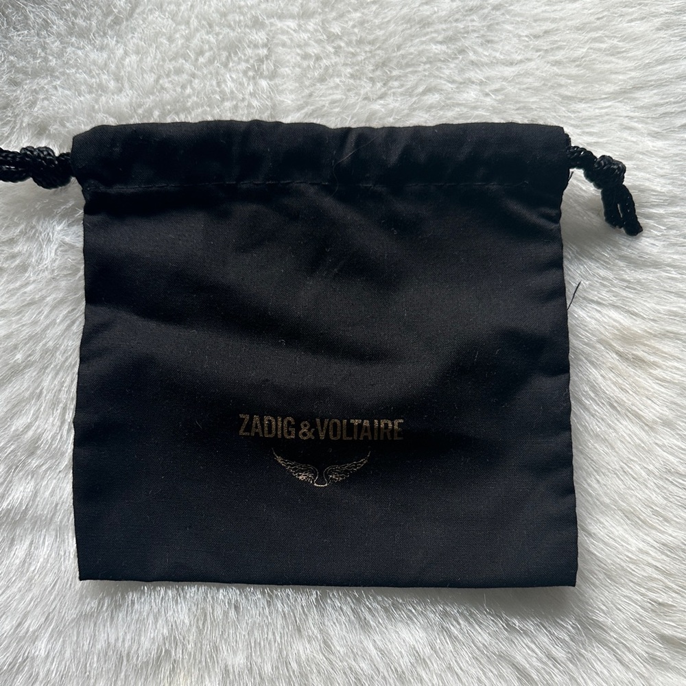 Zadig & Voltaire Black Cotton Pouch